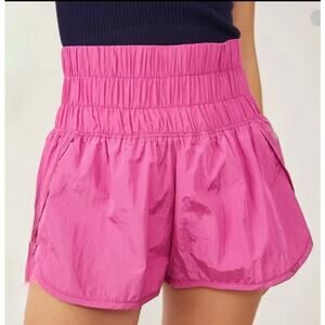 Free people movement way home shorts womens small pink athletic elastic waist